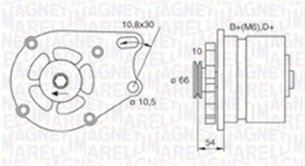 MAGNETI MARELLI Генератор 063730893010